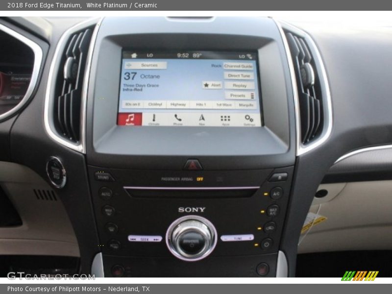 White Platinum / Ceramic 2018 Ford Edge Titanium