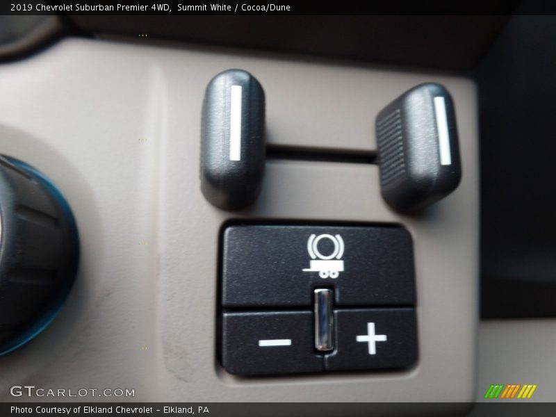 Controls of 2019 Suburban Premier 4WD