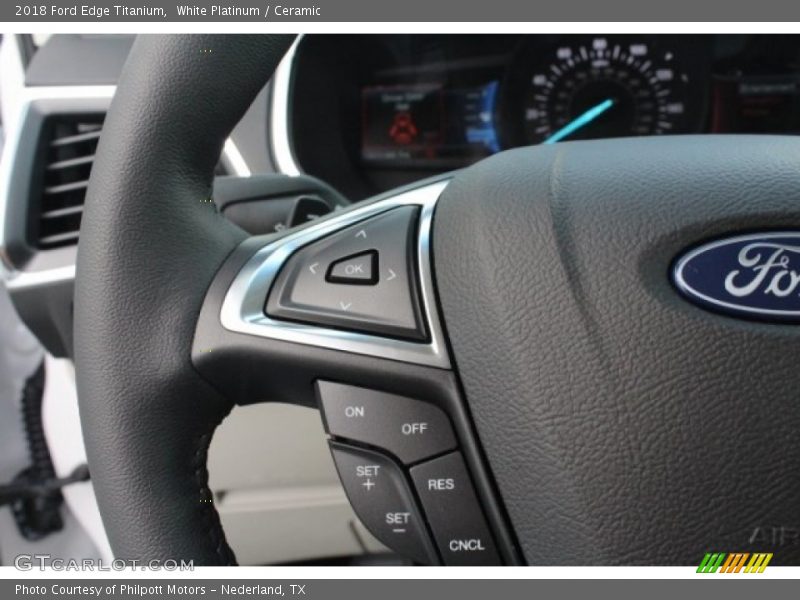 White Platinum / Ceramic 2018 Ford Edge Titanium