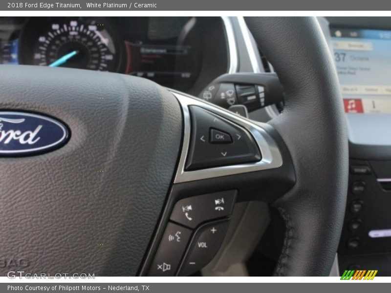 White Platinum / Ceramic 2018 Ford Edge Titanium