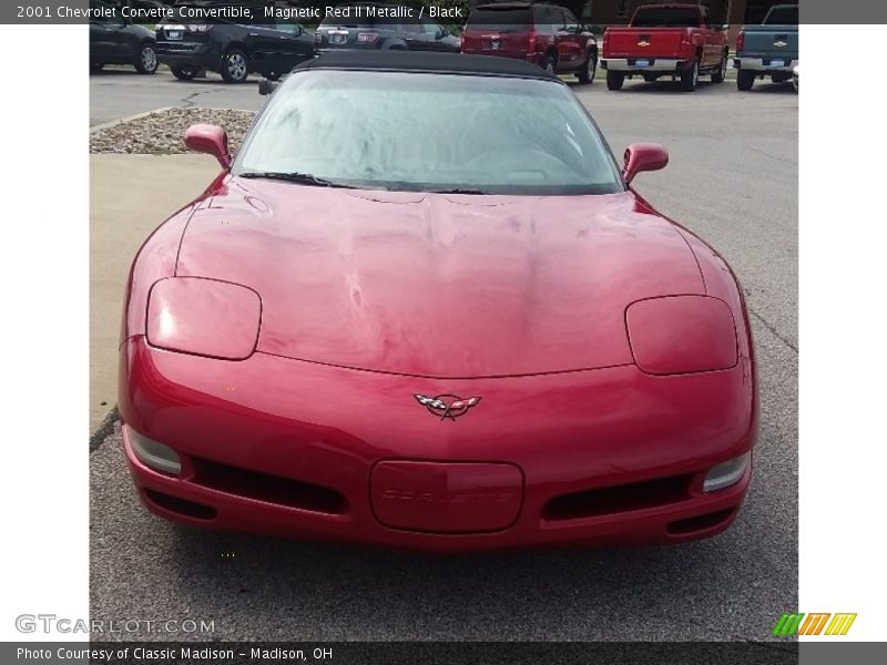Magnetic Red II Metallic / Black 2001 Chevrolet Corvette Convertible