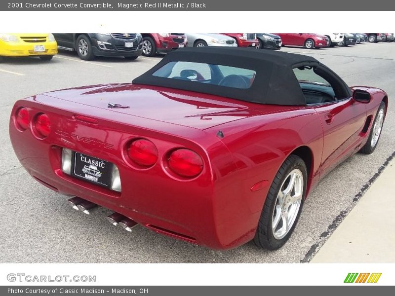 Magnetic Red II Metallic / Black 2001 Chevrolet Corvette Convertible