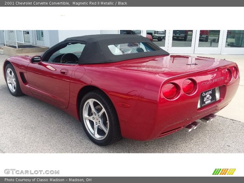 Magnetic Red II Metallic / Black 2001 Chevrolet Corvette Convertible