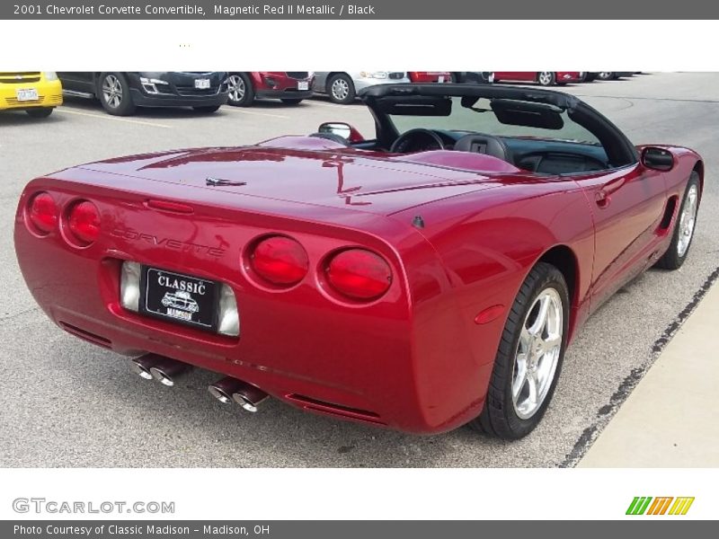 Magnetic Red II Metallic / Black 2001 Chevrolet Corvette Convertible