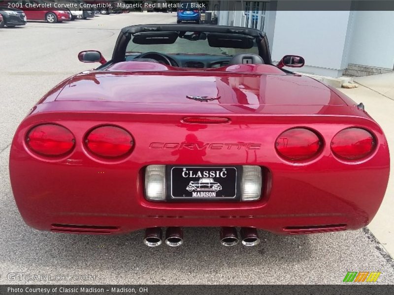 Magnetic Red II Metallic / Black 2001 Chevrolet Corvette Convertible