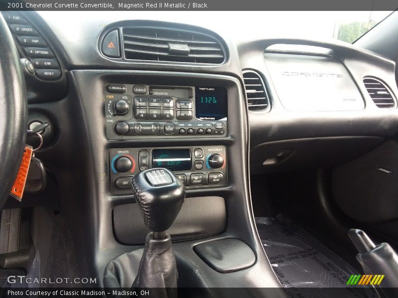 Magnetic Red II Metallic / Black 2001 Chevrolet Corvette Convertible