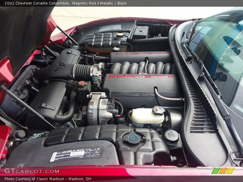 Magnetic Red II Metallic / Black 2001 Chevrolet Corvette Convertible