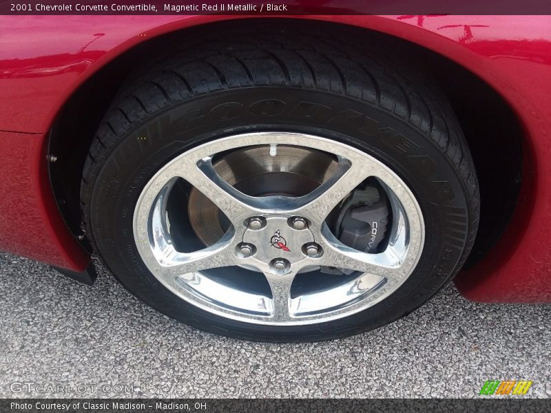 Magnetic Red II Metallic / Black 2001 Chevrolet Corvette Convertible
