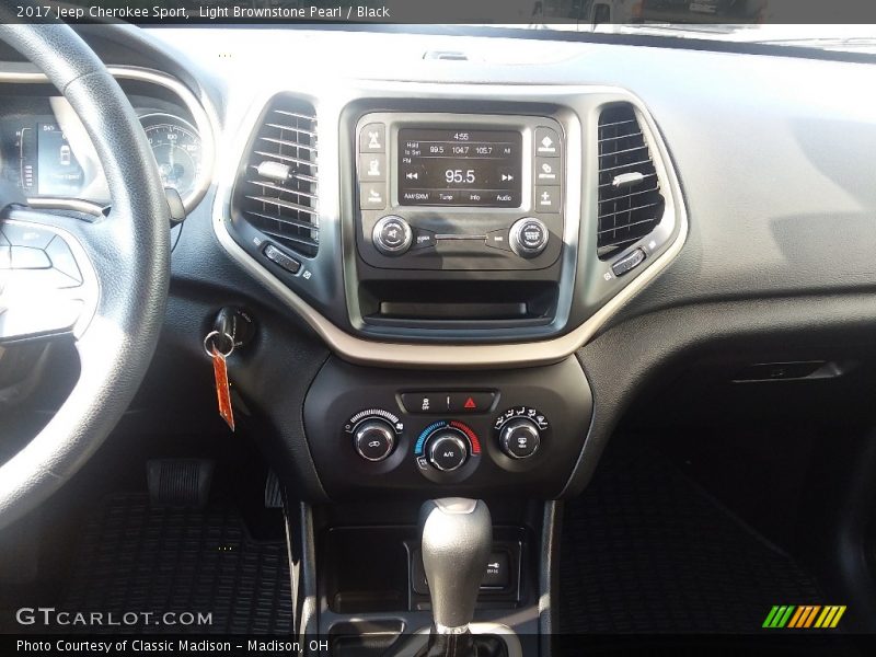 Light Brownstone Pearl / Black 2017 Jeep Cherokee Sport