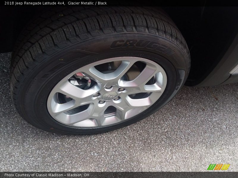 Glacier Metallic / Black 2018 Jeep Renegade Latitude 4x4