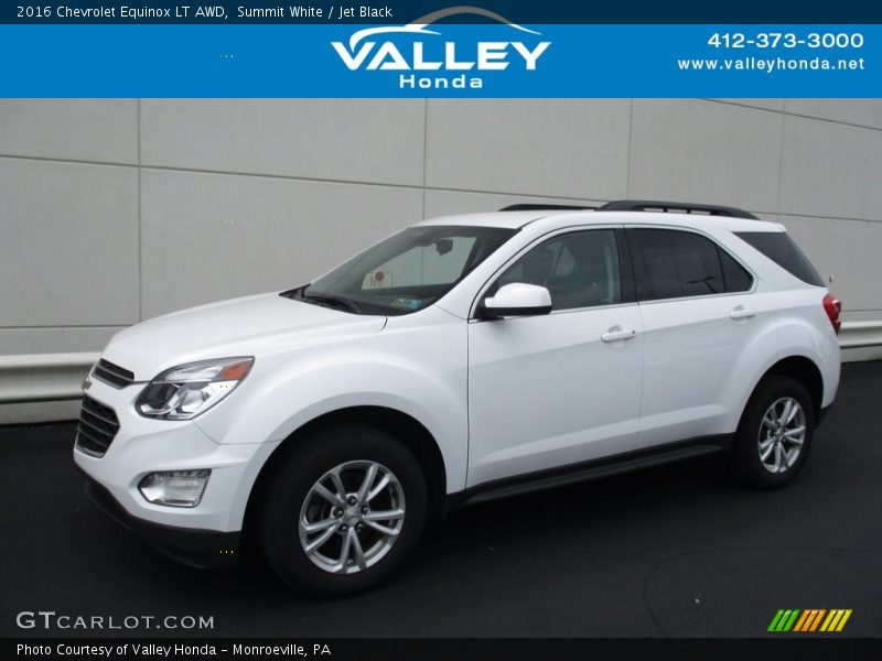 Summit White / Jet Black 2016 Chevrolet Equinox LT AWD