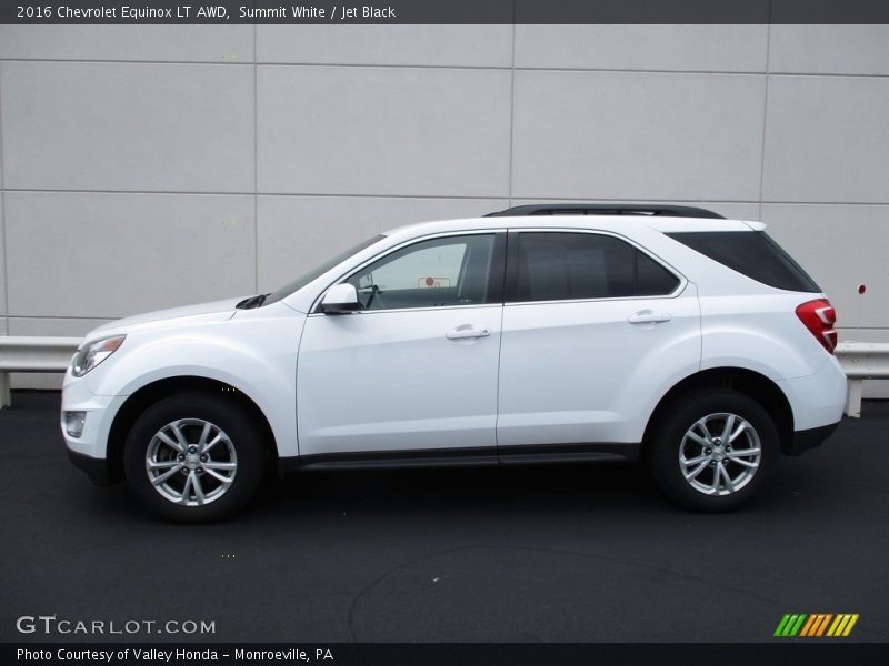 Summit White / Jet Black 2016 Chevrolet Equinox LT AWD