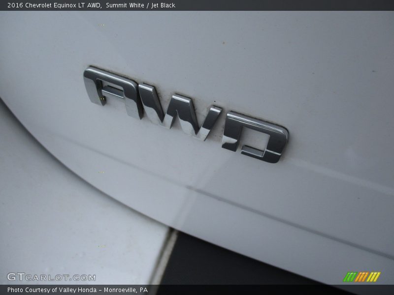 Summit White / Jet Black 2016 Chevrolet Equinox LT AWD