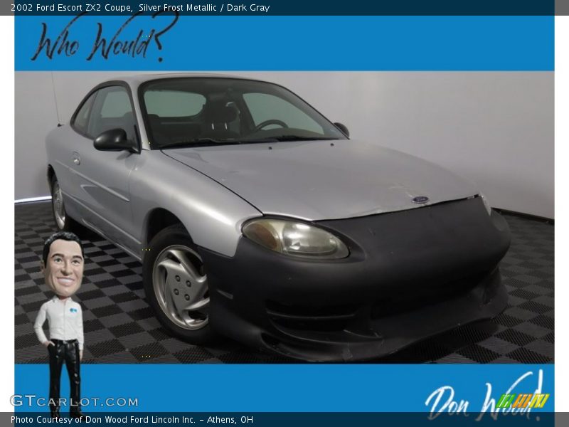 Silver Frost Metallic / Dark Gray 2002 Ford Escort ZX2 Coupe