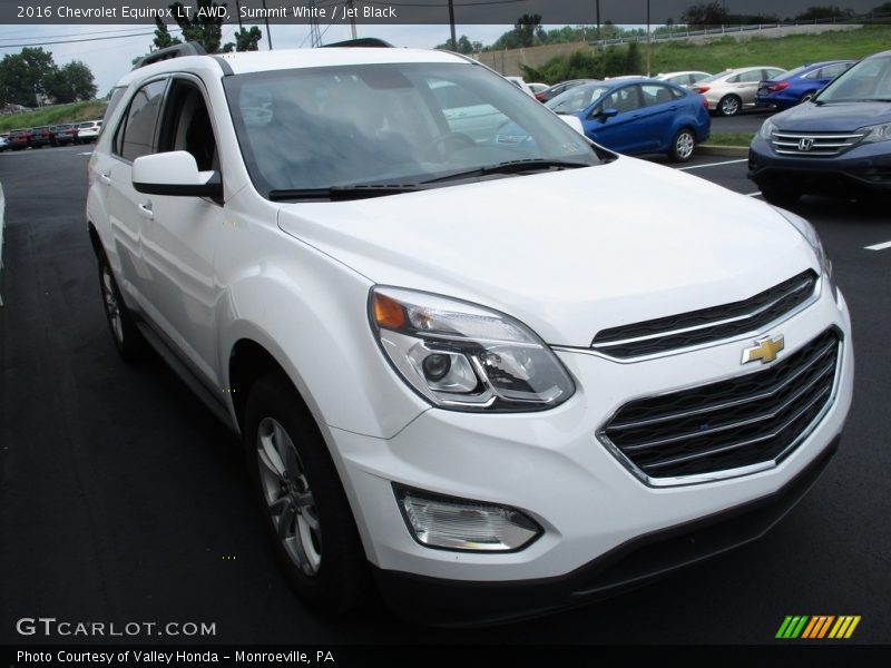 Summit White / Jet Black 2016 Chevrolet Equinox LT AWD