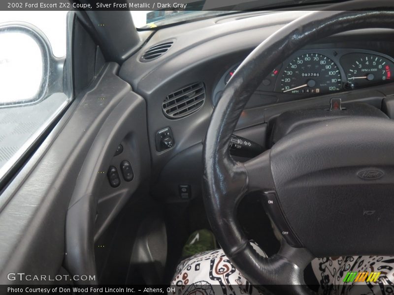 Silver Frost Metallic / Dark Gray 2002 Ford Escort ZX2 Coupe