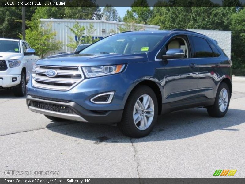 Blue / Dune 2018 Ford Edge SEL
