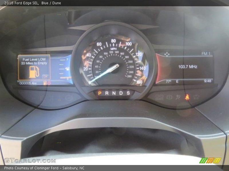 Blue / Dune 2018 Ford Edge SEL