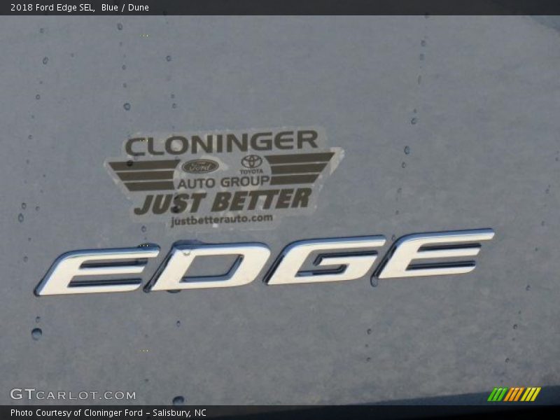 Blue / Dune 2018 Ford Edge SEL