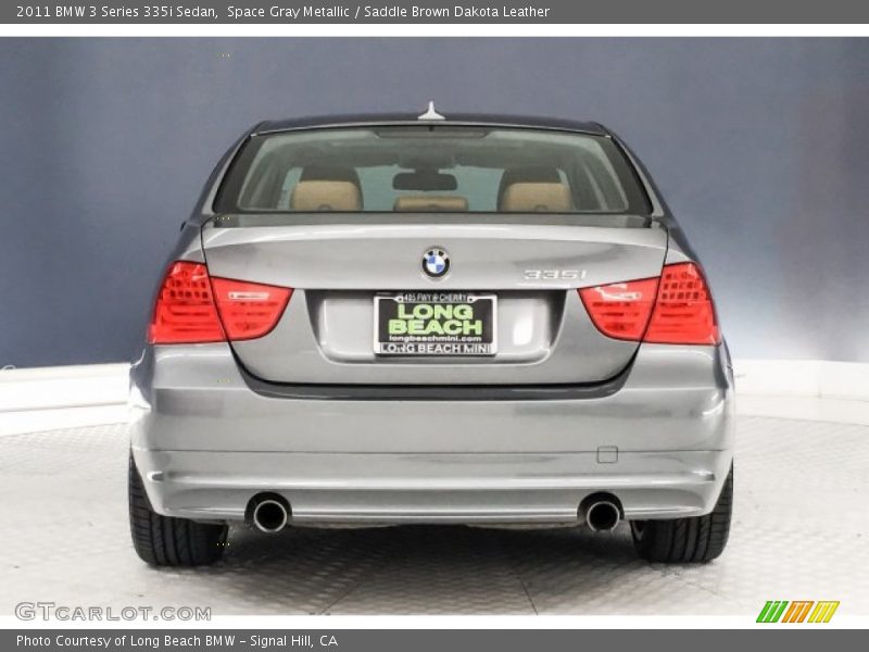 Space Gray Metallic / Saddle Brown Dakota Leather 2011 BMW 3 Series 335i Sedan