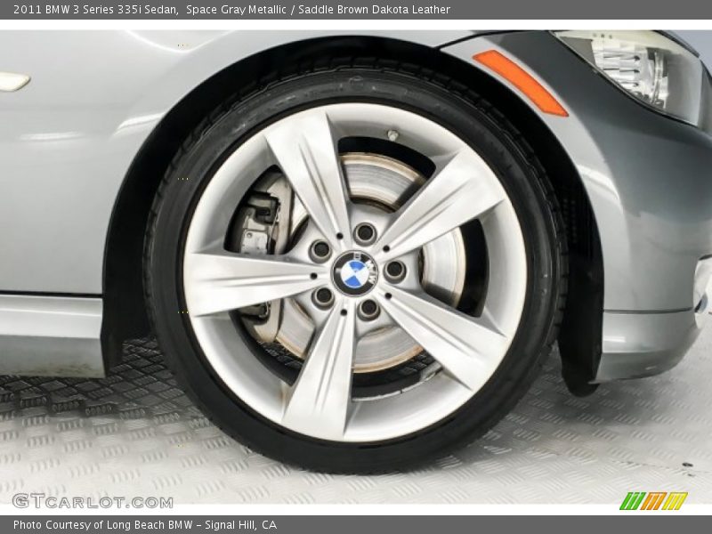 Space Gray Metallic / Saddle Brown Dakota Leather 2011 BMW 3 Series 335i Sedan