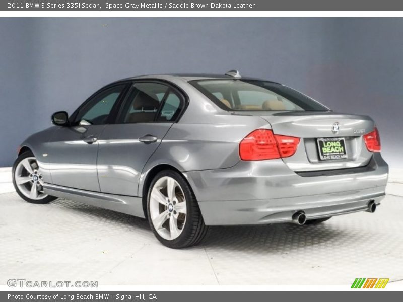 Space Gray Metallic / Saddle Brown Dakota Leather 2011 BMW 3 Series 335i Sedan