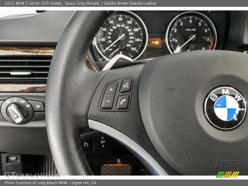 Space Gray Metallic / Saddle Brown Dakota Leather 2011 BMW 3 Series 335i Sedan