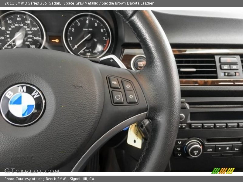 Space Gray Metallic / Saddle Brown Dakota Leather 2011 BMW 3 Series 335i Sedan