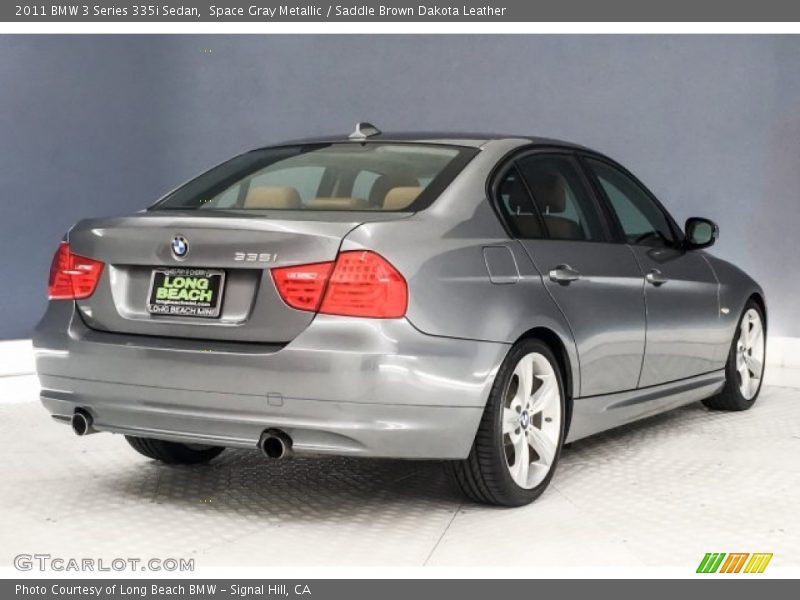 Space Gray Metallic / Saddle Brown Dakota Leather 2011 BMW 3 Series 335i Sedan
