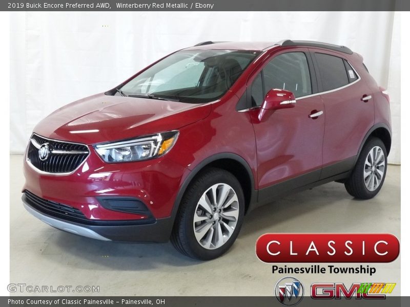 Winterberry Red Metallic / Ebony 2019 Buick Encore Preferred AWD