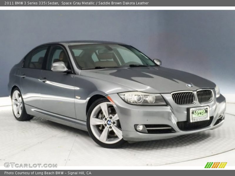 Space Gray Metallic / Saddle Brown Dakota Leather 2011 BMW 3 Series 335i Sedan
