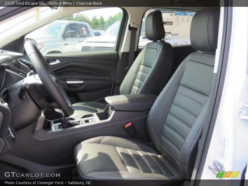 Oxford White / Charcoal Black 2018 Ford Escape SEL