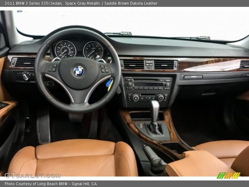 Space Gray Metallic / Saddle Brown Dakota Leather 2011 BMW 3 Series 335i Sedan