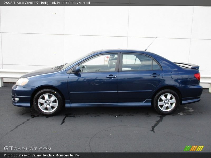 Indigo Ink Pearl / Dark Charcoal 2008 Toyota Corolla S