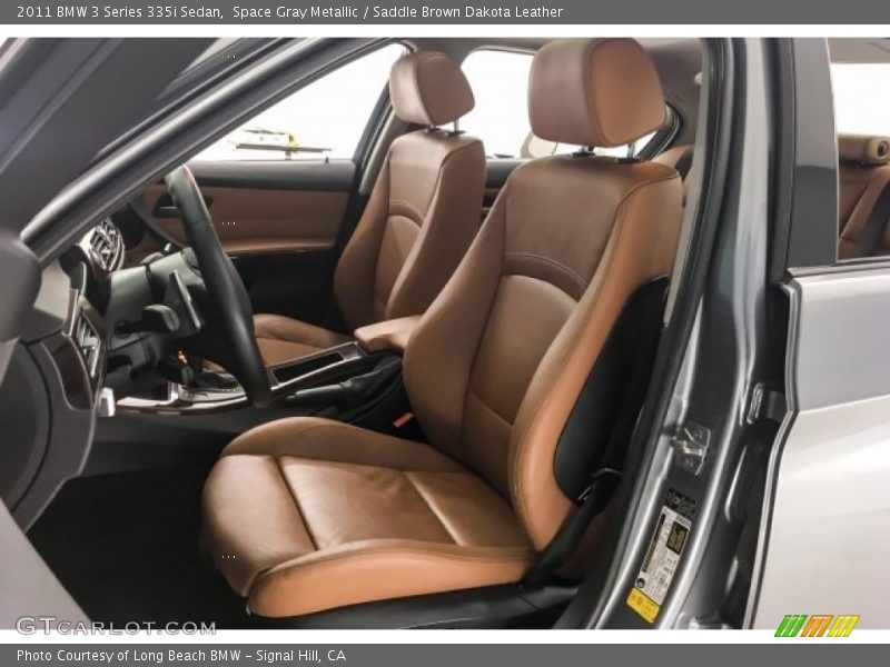 Space Gray Metallic / Saddle Brown Dakota Leather 2011 BMW 3 Series 335i Sedan