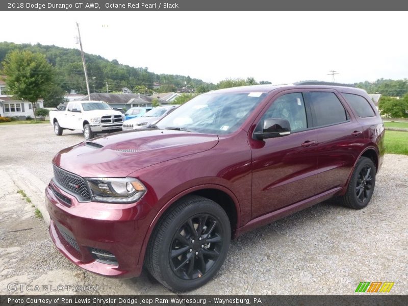 Octane Red Pearl / Black 2018 Dodge Durango GT AWD
