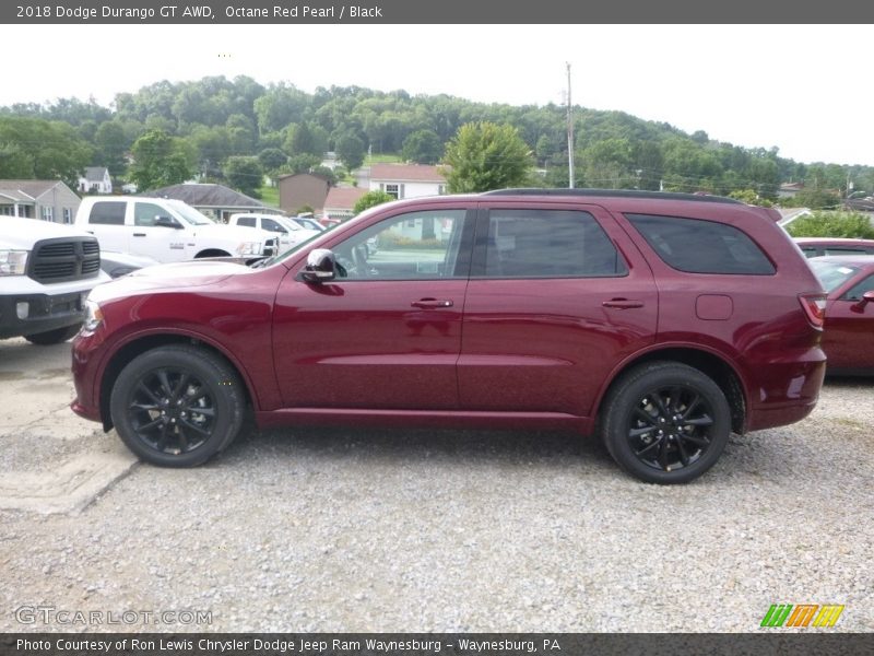Octane Red Pearl / Black 2018 Dodge Durango GT AWD