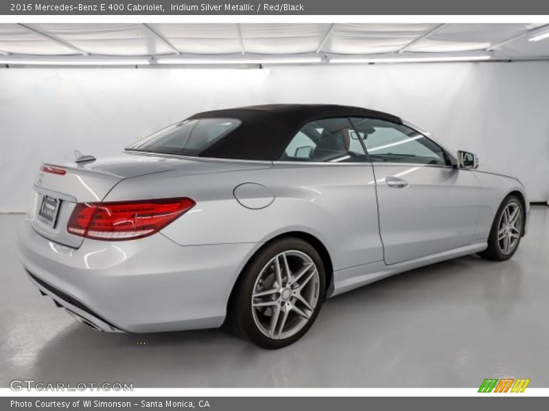 Iridium Silver Metallic / Red/Black 2016 Mercedes-Benz E 400 Cabriolet