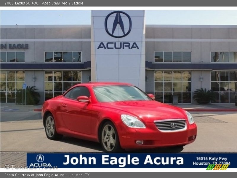 Absolutely Red / Saddle 2003 Lexus SC 430