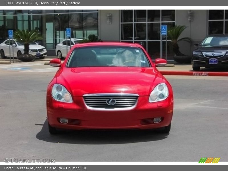 Absolutely Red / Saddle 2003 Lexus SC 430
