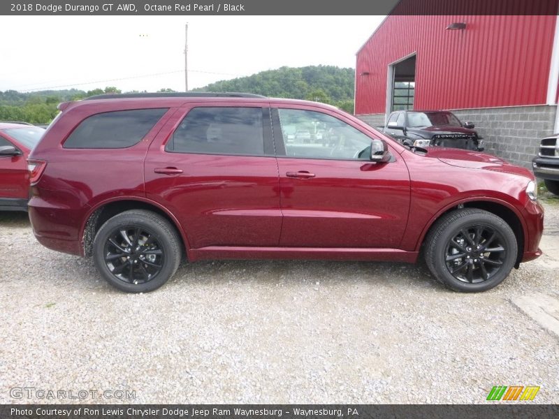 Octane Red Pearl / Black 2018 Dodge Durango GT AWD