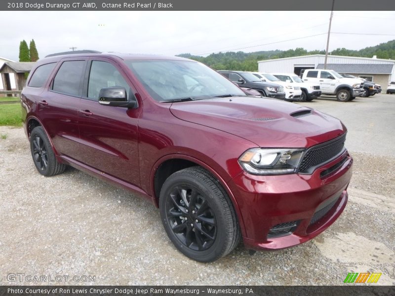 Octane Red Pearl / Black 2018 Dodge Durango GT AWD