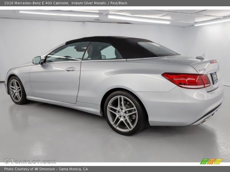 Iridium Silver Metallic / Red/Black 2016 Mercedes-Benz E 400 Cabriolet