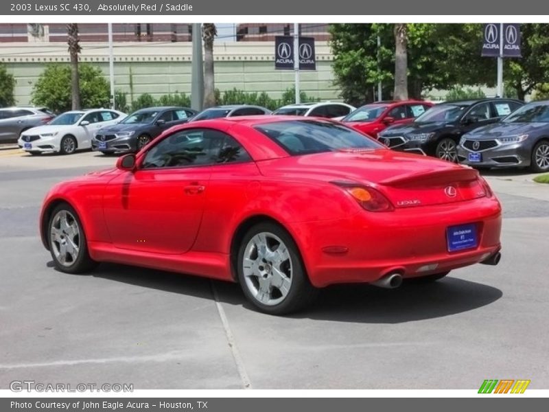 Absolutely Red / Saddle 2003 Lexus SC 430