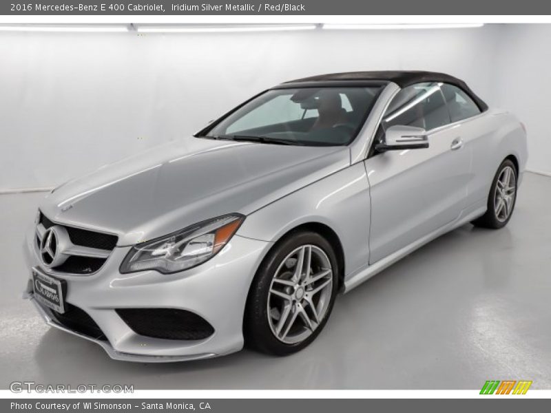 Iridium Silver Metallic / Red/Black 2016 Mercedes-Benz E 400 Cabriolet