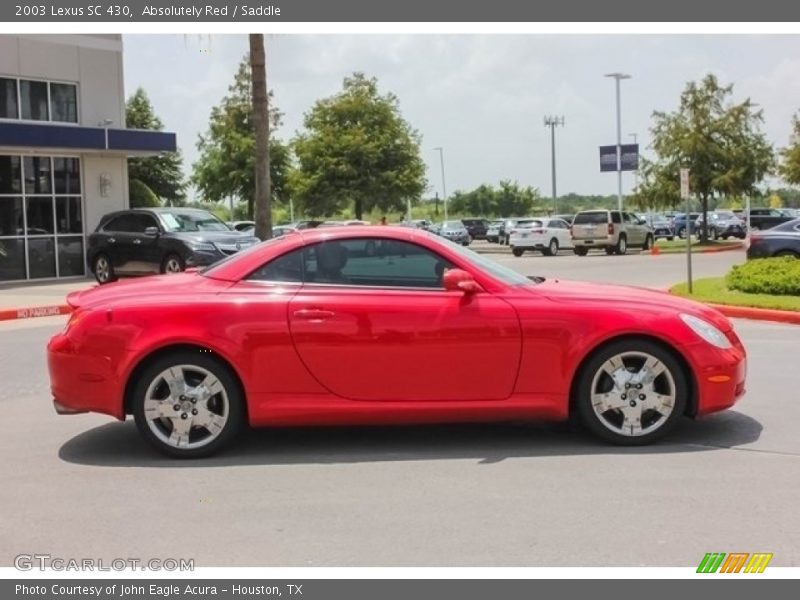 Absolutely Red / Saddle 2003 Lexus SC 430