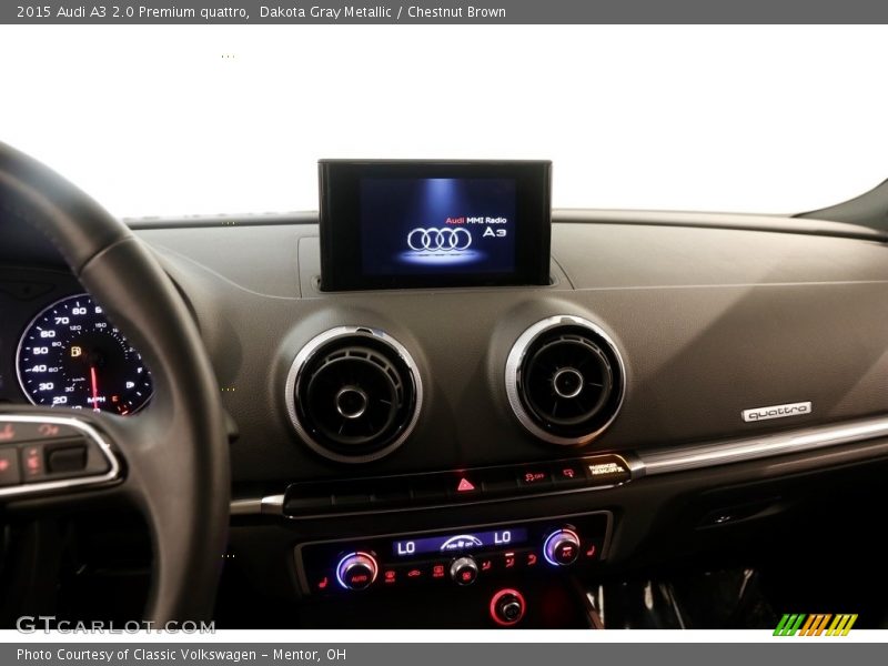 Dakota Gray Metallic / Chestnut Brown 2015 Audi A3 2.0 Premium quattro