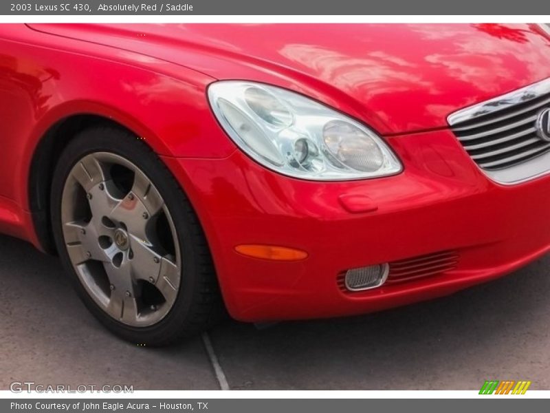 Absolutely Red / Saddle 2003 Lexus SC 430