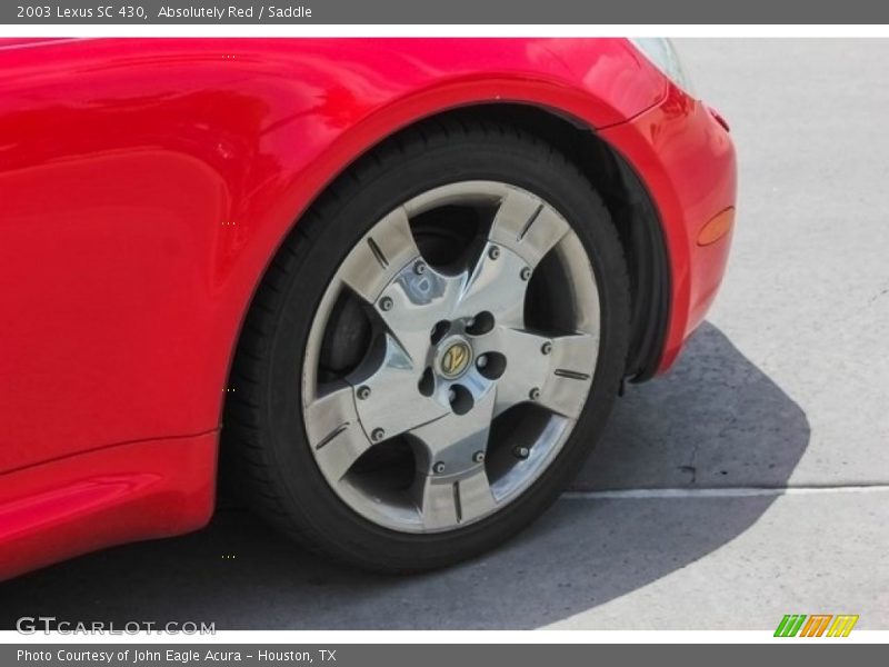 Absolutely Red / Saddle 2003 Lexus SC 430