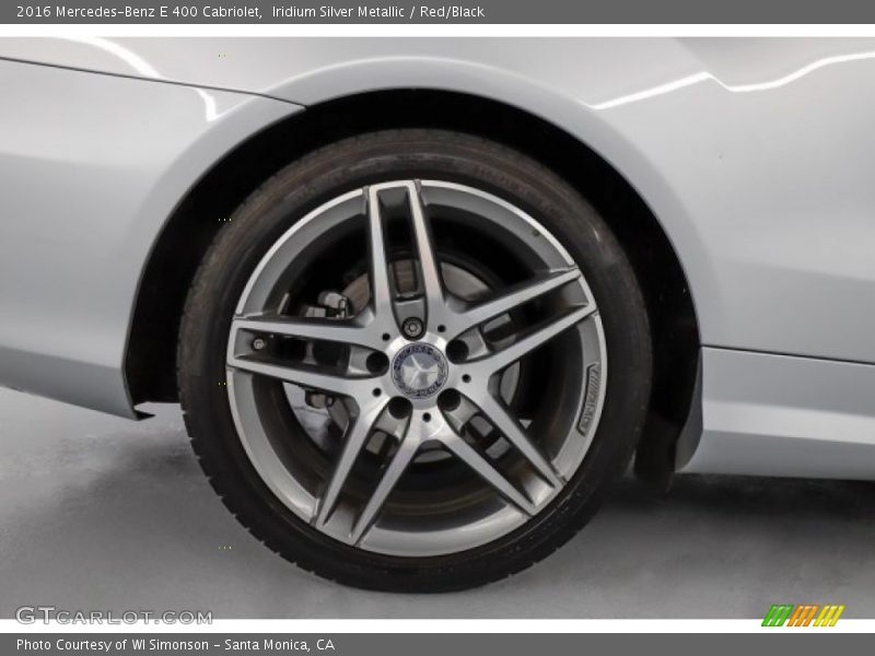 Iridium Silver Metallic / Red/Black 2016 Mercedes-Benz E 400 Cabriolet